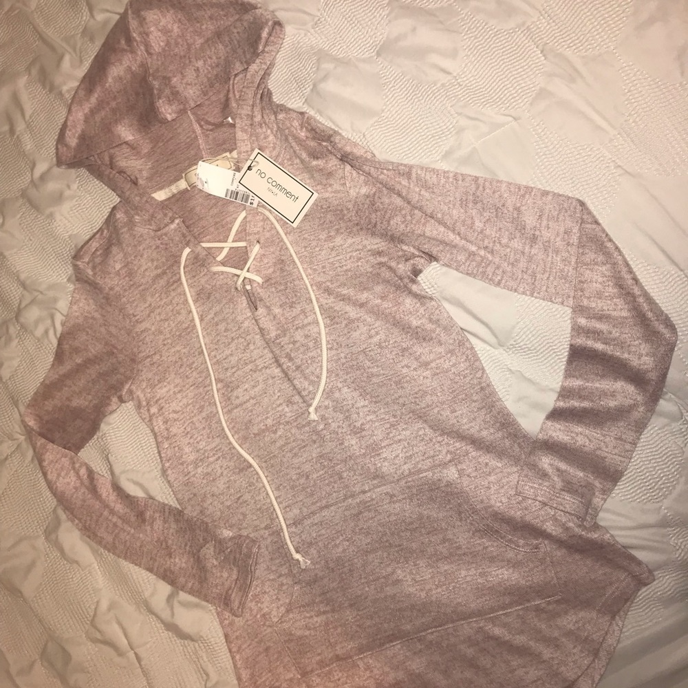 Lace up front top